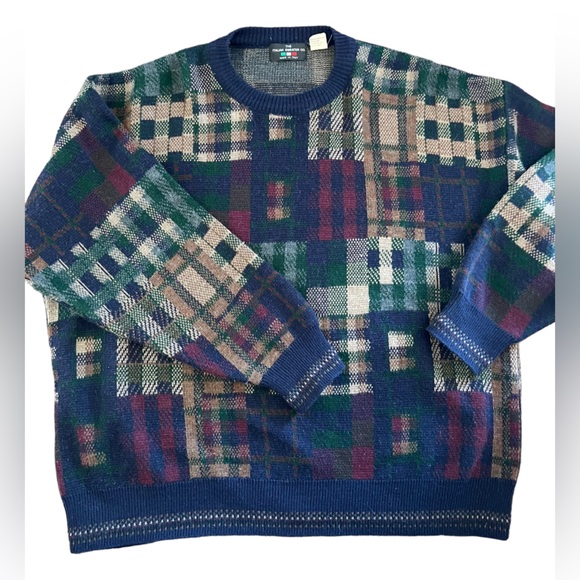 The Italian sweater.co Wool blend made in Italy grandpa sweater Sz XL - Picture 5 of 7
